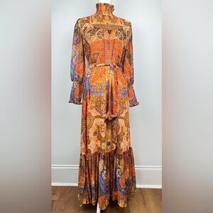 Soft Surroundings Bohemian Floral Maxi Dress Women’s SZ S